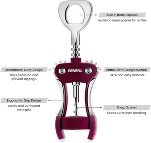 Can Opener Wine Opener Wing Corkscrew Bottle Opener