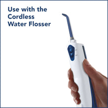 Load image into Gallery viewer, Waterpik Genuine Precision Low-Flow Tips Replacement for the WP-360 Cordless Handheld Water Flosser (Formerly Classic Jet) Refill Heads Nozzles JT-360E, 2 Count, Blue
