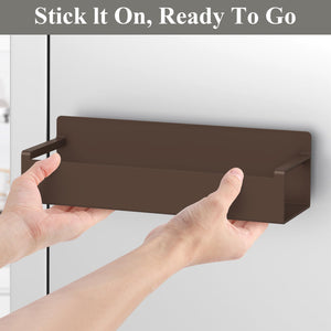 4 Pack Magnetic Spice Rack Organizer for Refrigerator and Oven, Black Fridge Organizers and Storage for Kitchen