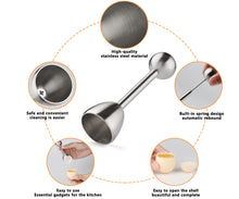 Load image into Gallery viewer, Egg Cups for Soft Boiled Eggs Holder - Egg Cracker Topper Tool Set Includes 4 Egg Cups, 4 Egg Spoons, 1 Egg Cracker Topper Perfect Egg Cutter Tool for Breakfast