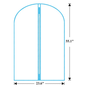 Garment Bags Cover for Hanging Clothes Gowns, 23.6’’×39.1’’,5 Pack Black