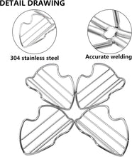 Load image into Gallery viewer, Taco Holder Stand Set of 4 Stainless Steel Taco Holders Kit Holds 4 Tortillas Per Rack