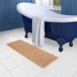 Secura Bathroom Rugs, 47 x 28 Inches, Extra Soft & Thick, Absorbent Water Bath Mat, Machine Washable Non-Slip Bath Mats for Bathroom, Shower, and Tub, Home Decor Accessories (Gray)