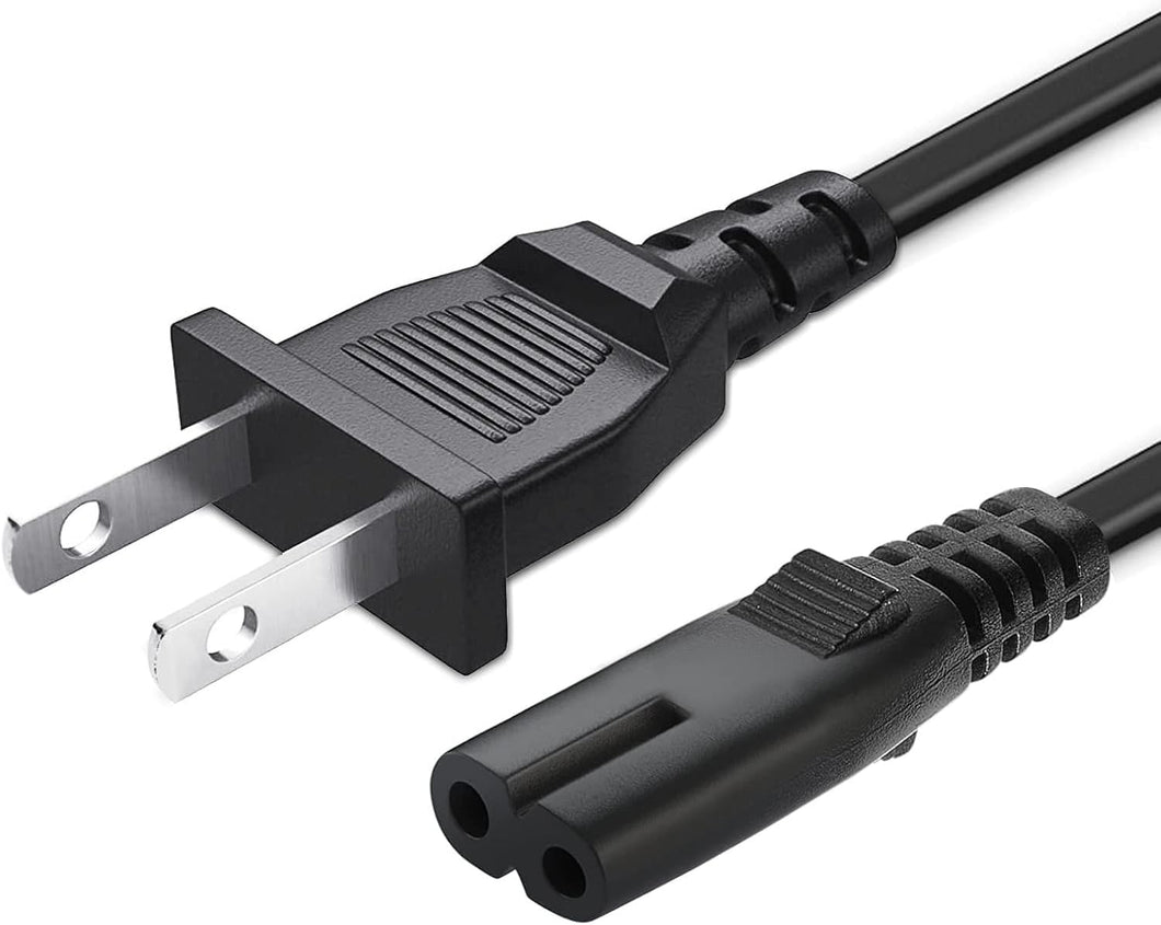 2 Prong Power Cord for Electric Warming Tray, 125V AC Power Cord Cable Plug Lead Charger Compatible with iTRUSOU Food Warmer