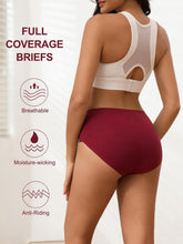 Load image into Gallery viewer, Vevmon Cotton Underwear for Women High Waisted Soft Ladies Panties 5 Pack | Full Coverage Breathable Briefs, Moisture-Wicking Cotton Fabric, Fits Comfortably Underwear for Gym, Work, Daily, Loungewear