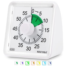 Load image into Gallery viewer, Secura 60-Minute Visual Timer, Classroom Timer, Countdown Timer for Kids and Adults, Time Management Tool for Teaching (Blue &amp; Blue)