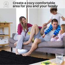 Load image into Gallery viewer, Secura Bathroom Rugs, 47 x 28 Inches, Extra Soft &amp; Thick, Absorbent Water Bath Mat, Machine Washable Non-Slip Bath Mats for Bathroom, Shower, and Tub, Home Decor Accessories (Gray)