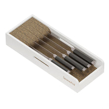 Load image into Gallery viewer, SpaceAid Knife Drawer Organizer Bamboo Insert Dock, Kitchen Steak Knives Holder Organizers Block for Drawer in Storage Organization (Small)