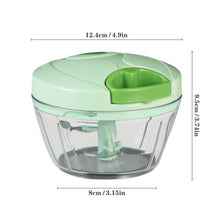 Load image into Gallery viewer, Manual Food Chopper Vegetable Cutter, Hand String Vegetable Chopper Onions Cutter for Vegetable Fruits Nuts BPA Free Food Safe Material, 550ml Gray