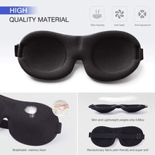 Load image into Gallery viewer, Sleep Mask 3 Pack, Upgraded 3D Contoured 100% Blackout Eye Mask for Sl