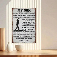 Load image into Gallery viewer, HELLOYOUNG Vintage Metal Tin Sign for Man Cave, Personalized Dad Gift