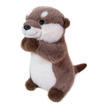 Load image into Gallery viewer, Cute Brown Pray Otter Stuffed Animals Soft Fluffy Otter Plush Toys Stu
