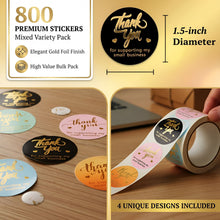 Load image into Gallery viewer, CCOCC 1.5 Inch Thank You Stickers | 800 Thank You Stickers | Self-Adhe