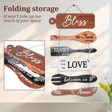 Load image into Gallery viewer, Lzvxtym Dining Room Decoration,Wooden Bless Hanging Wall Sign,Bless th