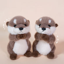 Load image into Gallery viewer, Cute Brown Pray Otter Stuffed Animals Soft Fluffy Otter Plush Toys Stu