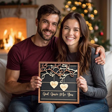 Load image into Gallery viewer, Personalized God Gave Me You Wooden Sign – Custom Couple Name Frame,