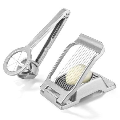 Egg Slicer Hard Boiled Eggs Slicer Stainless Steel Wire Egg Slicer Heavy Duty Aluminium Egg Cutter for Egg Strawberry Soft Fruit
