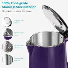 Load image into Gallery viewer, Secura Original Stainless Steel Double Wall Electric Water Kettle 1.8 Quart with Auto Shut-Off &amp; Boil-Dry Protection, Black Onyx SWK-1701DA/HB-3227B
