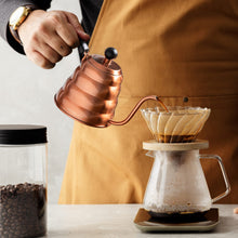 Load image into Gallery viewer, Mixpresso Gooseneck Pour Over Coffee Kettle, Barista Pour Control Design For Coffee &amp; Tea High-Grade Stainless Steel 1.2 Liter (40 Oz) Drip Coffee Induction Cooker, Copper Stovetop Kettle