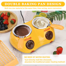 Load image into Gallery viewer, Outamateur Chocolate Melting Pot Electric Chocolate Fondue Mini Fondue Candy Maker with Double Melting Pot for Milk Chocolate,Cheese,Butter,Candy