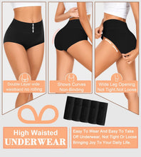 Load image into Gallery viewer, MISSWHO Cotton High Waisted Women Underwear Soft Briefs Full Coverage Comfy Ladies Panties (Regular &amp; Plus Size)