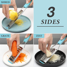 Load image into Gallery viewer, Chopper Hand String Vegetable Chopper Onions Cutter Cheese Grater Citrus Zester Lemon Zester Pack of 3-304 Stainless Steel