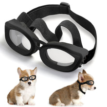 Load image into Gallery viewer, UV Protection Sunglasses for Small Breed Dogs, Windproof Anti-Fog Eye Protection Goggles, Pet Glasses for Puppy With Adjustable Strap (Black)