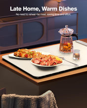 Load image into Gallery viewer, Electric Warming Tray - Full Surface Heating,Rollable &amp; Portable,Premium Silicone Nano-Material,3 Temperature Settings,Auto Shut-Off -Versatile Food Warmer for Gatherings,Parties,Everyday Use