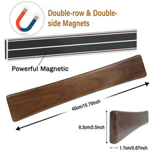 Load image into Gallery viewer, Magnetic Knife Strips, Magnetic Knife Holder for Wall 16 Inch, Acacia Wood Knife Magnetic Strip Use as Knife Bar, Knife Holder for Kitchen Utensil Organizer