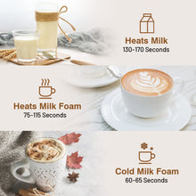 Load image into Gallery viewer, Secura Milk Frother, Electric Milk Steamer Stainless Steel, 8.4oz/250ml Automatic Hot and Cold Foam Maker and Milk Warmer for Latte, Cappuccinos, Macchiato, 120V