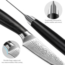 Load image into Gallery viewer, Paring Knife 3.75 Inch, High Carbon Powder Steel Forged Small Kitchen Knives, Razor Sharp Japanese Fruit Knife with Ergonomic Pakkawood Handle