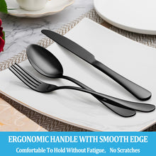 Load image into Gallery viewer, 20 Piece Silverware Set Service for 4,Premium Stainless Steel Flatware Set,Mirror Polished Cutlery Utensil Set,Durable Home Kitchen Eating Tableware Set,Include Fork Knife Spoon Set,Dishwasher Safe