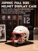 Load image into Gallery viewer, JupDec Baseball Display Case with Wood Stand, Clear Acrylic Stable &amp; Secure Game Ball Holder Showcase, UV Protection Souvenirs and Collectibles Box with Turf, Ideal Gift for Autograph Single MLB Ball