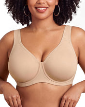 Load image into Gallery viewer, QDN Minimizer Bras for Women, Plus Size Underwired Push up Bra, Womens Full Coverage Unlined Breathable Soft Underwear