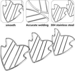 Taco Holder Stand Set 4 Stainless Steel Taco Holders Kit Holds 3 Tortillas Per Rack Soft or Hard Taco Shell Holder, Taco Tray Plate