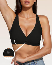 Load image into Gallery viewer, Women Deep V Jelly Bra Push Up Wireless Bralettes No Underwire Comfortable Padded Seamless T-Shirt Plunge Bras