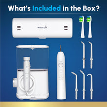 Load image into Gallery viewer, Waterpik Sensonic Complete Care Water Flosser and Rechargeable Electric Toothbrush Combo Set for Teeth Cleaning and Flossing, CC-04, White, Packaging May Vary