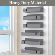 Load image into Gallery viewer, 4 Pack Magnetic Spice Rack Organizer for Refrigerator and Oven, Black Fridge Organizers and Storage for Kitchen
