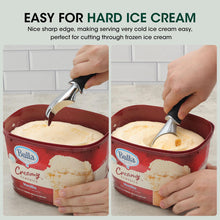 Load image into Gallery viewer, Beneno Heavy Duty Ice Cream Scoop - Upgraded Anti-Fracture Design, Comfortable Grip Long Handle, Effortless Scooping &amp; Dishwasher Safe, Black