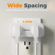 Load image into Gallery viewer, Surge Protector Outlet Extender, TESSAN Multi Plug Splitter with 4 Electrical Outlets 3 USB Ports(1 USB C), Multiple Plug Mini Wall Expander for Home Bathroom Office Dorm Room Essentials