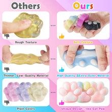 Load image into Gallery viewer, 8Pcs Taba Squishy Cat Paw Squeeze Toys, Squishy Fidget Toy, Kawaii Squishies Sensory Toys, Pinch Family, Cat Paws Mochi Toys,Stress Relief for Party Favors,Novelty Things for Adults Kids