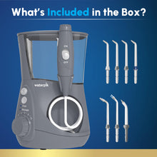 Load image into Gallery viewer, Waterpik Aquarius Water Flosser For Teeth Cleaning, Gums, Braces, Dental Care, Electric Power With 10 Settings, 7 Tips For Multiple Users And Needs, ADA Accepted, White WP-660, Packaging May Vary