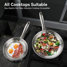 Load image into Gallery viewer, Duxtop Whole-Clad Tri-Ply Stainless Steel Induction Cookware Set, 9PC Kitchen Pots and Pans Set