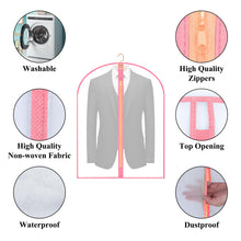 Load image into Gallery viewer, Garment Bags Cover for Hanging Clothes Gowns, 23.6’’×39.1’’,5 Pack Black