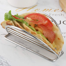 Load image into Gallery viewer, YellRin Taco Holder Stand Stainless Steel Taco Rack Tray Stand Up Holders Kitchen Set for Tortillas, Burritos, Parties &amp; Restaurants (Taco Holders)