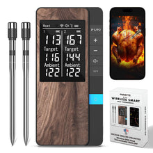 Load image into Gallery viewer, Wireless Meat Thermometer-Multi Sensors Digital Food Thermometer with Ultra-Thin Probes, App&amp;Host Control- Accuracy Bluetooth Meat Thermometer for BBQ, Oven, Grill, Smoker