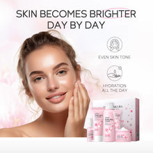 Load image into Gallery viewer, Skin Care Set JAPAN SAKURA Beauty Gift Sets Skin Care Kit with Cleanser, Toner, Lotion, Serum, Eye Cream, Face Cream, Make up Primer Travel Kit for Women Wife Mom 7pcs