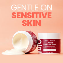 Load image into Gallery viewer, SeoulCeuticals 1% Korean Retinol Night Cream - 97.5% Snail Mucin + 2% Niacinamide Moisturizer for Face - Gentle K Beauty for Sensitive Skin 2oz