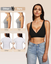 Load image into Gallery viewer, Women Deep V Jelly Bra Push Up Wireless Bralettes No Underwire Comfortable Padded Seamless T-Shirt Plunge Bras