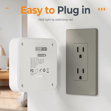 Load image into Gallery viewer, Multi Plug Outlet Extender, TESSAN Surge Protector Splitter with 3 USB (1 USB C Port) Wall Charger, Multiple Expander for Travel, Home, College Dorm Room